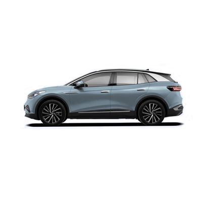 En existencia automóvil EV SUV Volkswagen ID4 X auto parqueando 600 kilómetros de gama para la familia